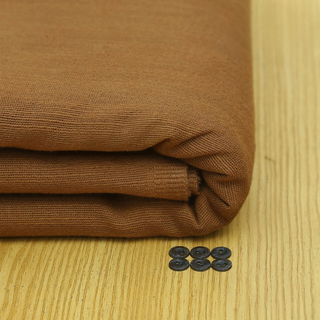 Dark Brown Khaddar – Men’s Unstitched Handmade Khaddi Fabric