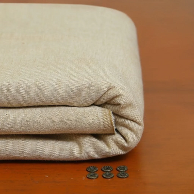 Warm Off White Khaddar – Men’s Unstitched Handmade Khaddi Fabric