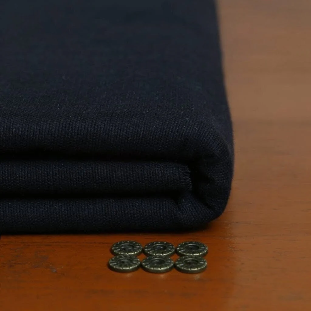 Pure Black Handmade Khaddar | Men’s Unstitched Khaddar Suits