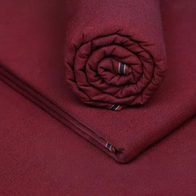 Deep Maroon Double Goli | Men’s Unstitched Khaddar Suits