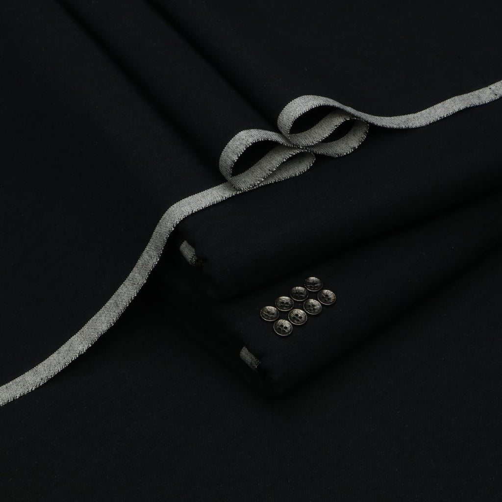 Pure Black Premium Khaddar | Men’s Unstitched Khaddar Suits