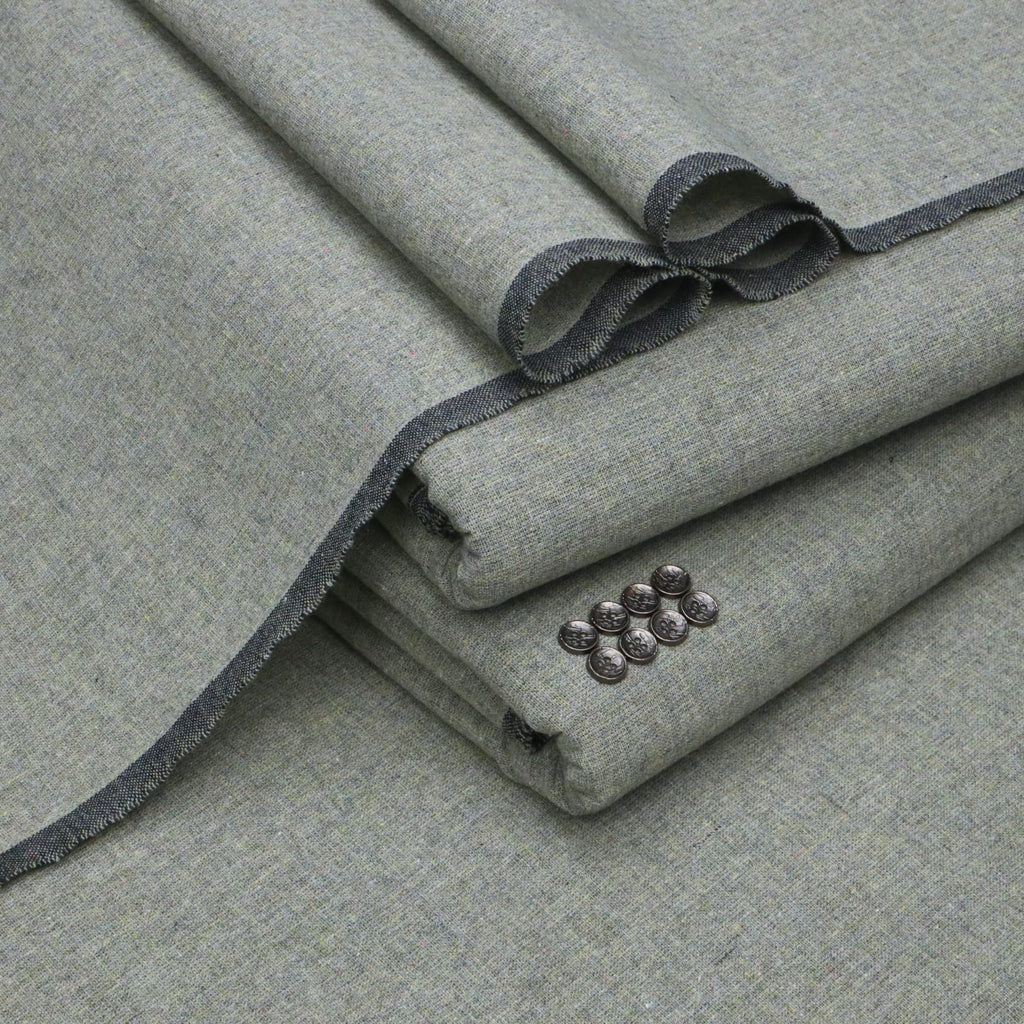 Slate Gray Premium Khaddar | Men’s Unstitched Khaddar Suits