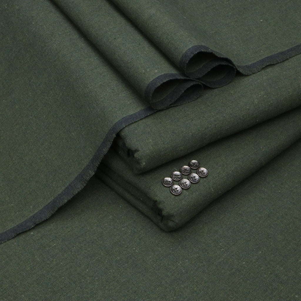 Olive Green Premium Khaddar | Men’s Unstitched Khaddar Suits