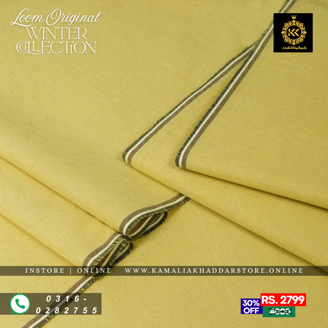 Golden Harvest Loom Original | Men’s Unstitched Khaddar Suits