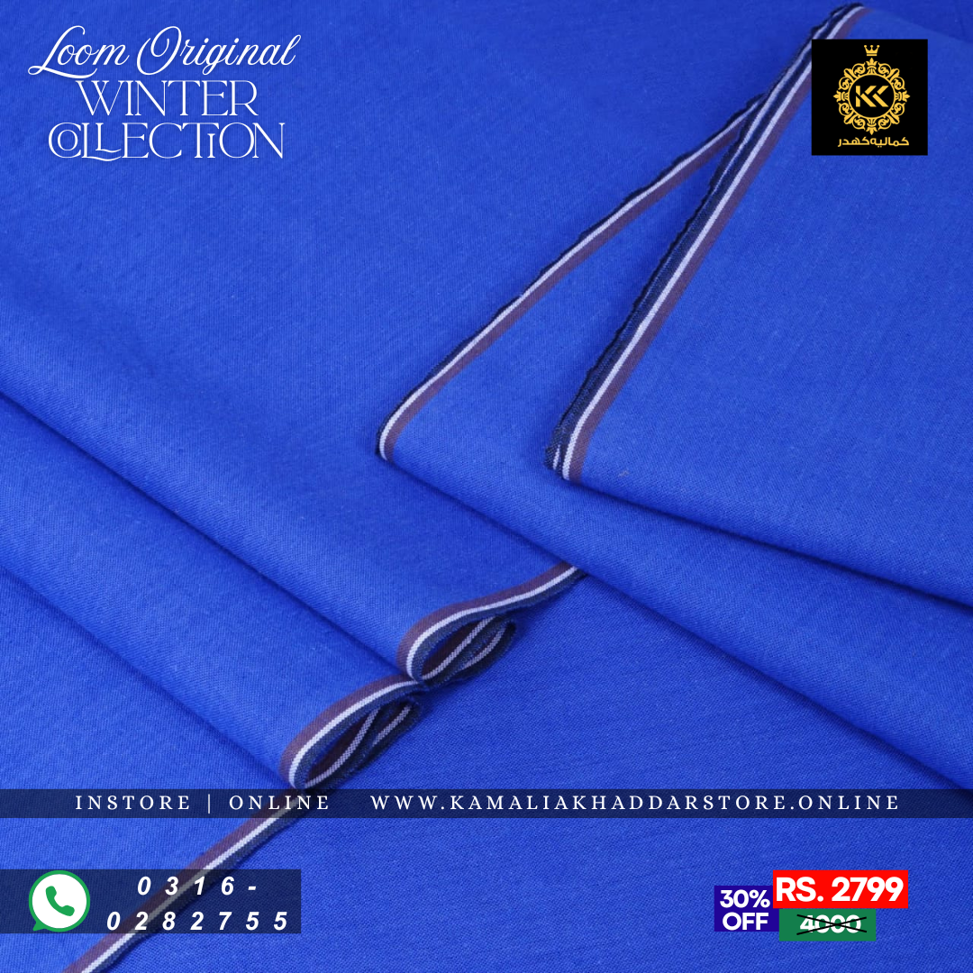 Blue Rhapsody Loom Original | Men’s Unstitched Khaddar Suits