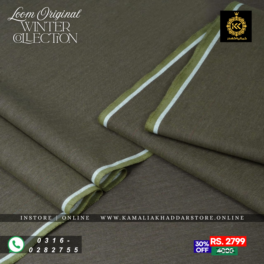 Olive Branch Loom Original | Men’s Unstitched Khaddar Suits