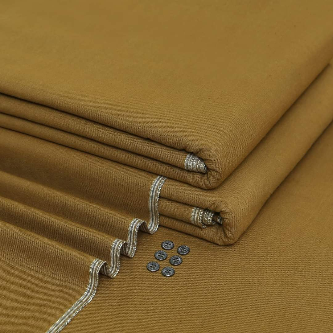 Ochre Brown Loom Original | Men’s Unstitched Khaddar Suits