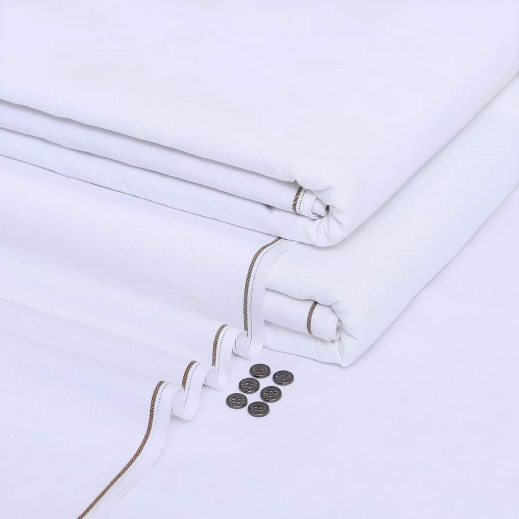 Pure White Goli Khaddar | Men’s Unstitched Khaddar Suits