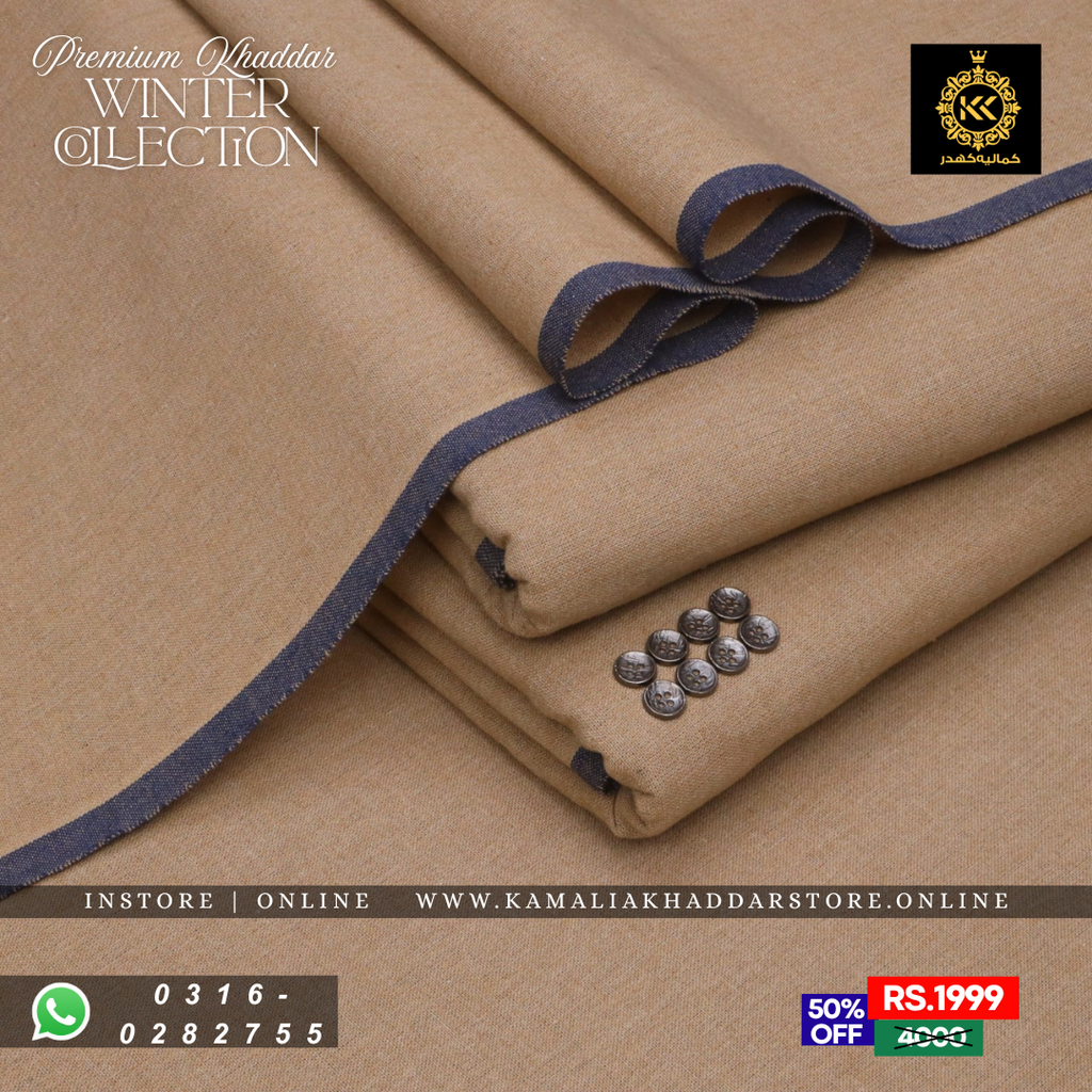 Camel Premium Khaddar | Men’s Unstitched Khaddar Suits