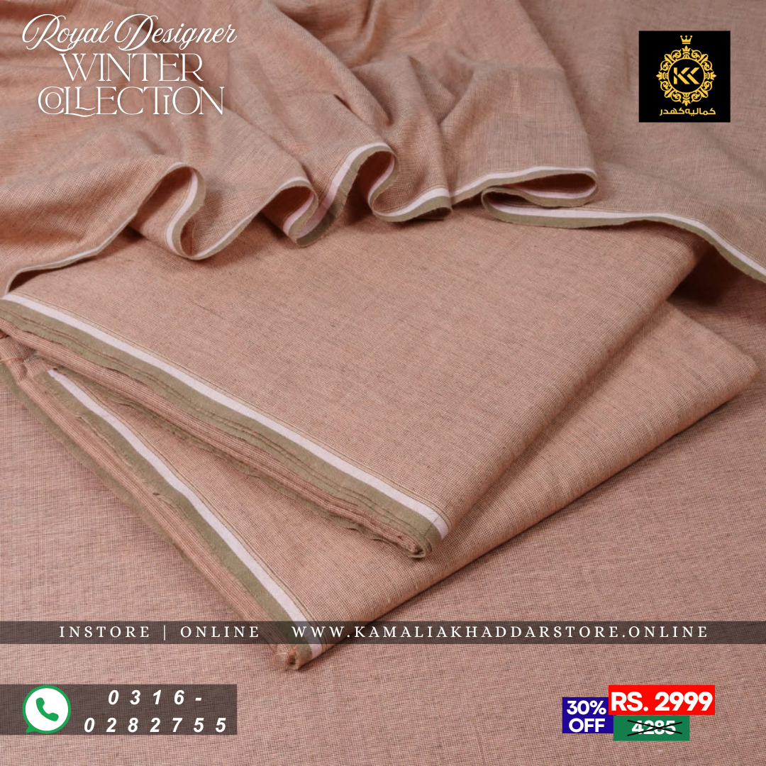 Rosewood Romance Royal Designer | Men’s Unstitched Khaddar Suits