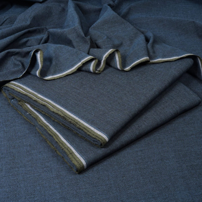 Denim Blue Royal Designer | Men’s Unstitched Khaddar Suits