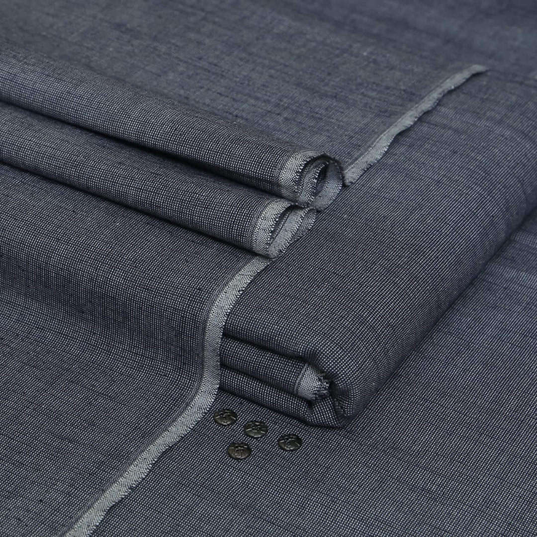 Charcoal Gray Organic Safeeni | Men’s Unstitched Khaddar Suits