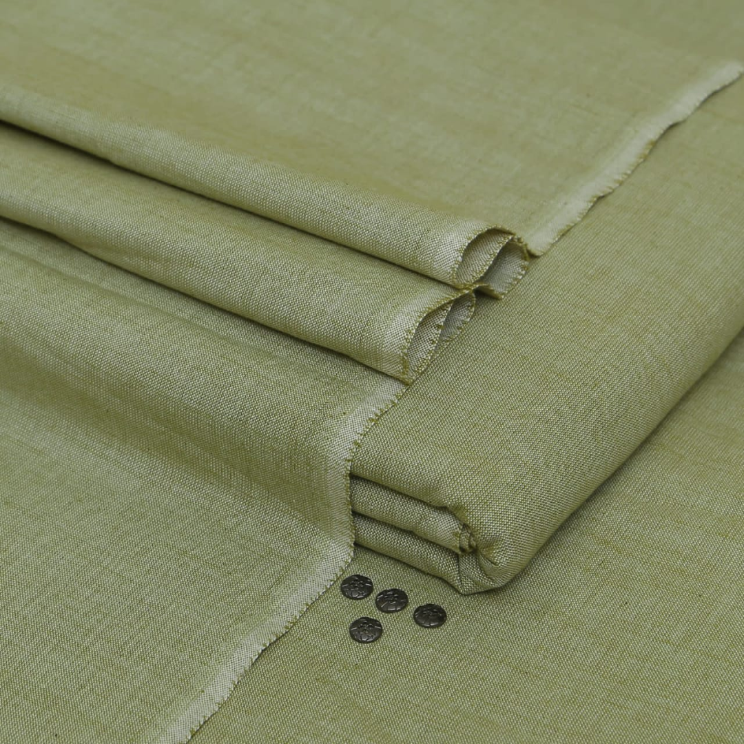 Olive Elegance Organic Safeeni | Men’s Unstitched Khaddar Suits