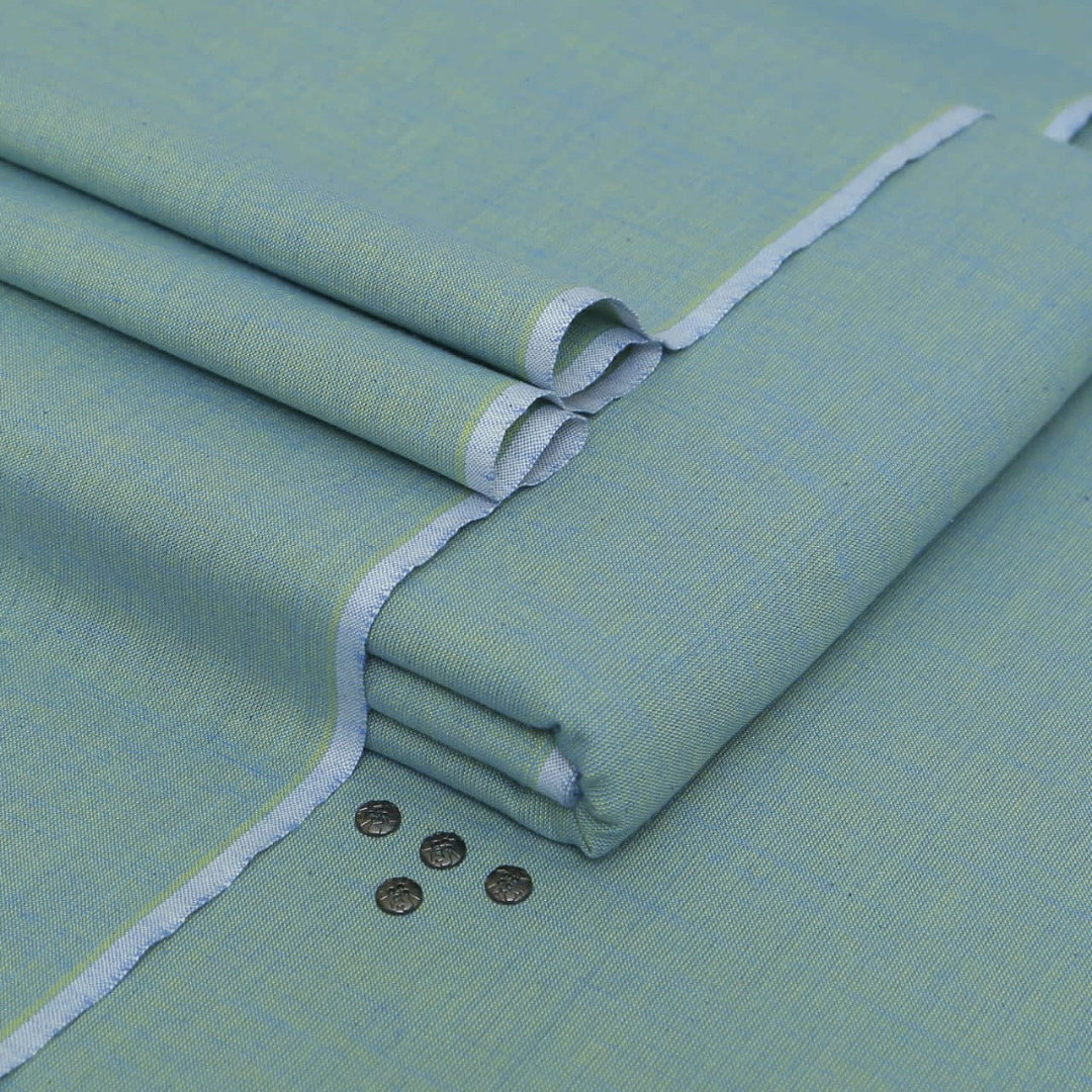 Sky Blue Organic Safeeni | Men’s Unstitched Khaddar Suits