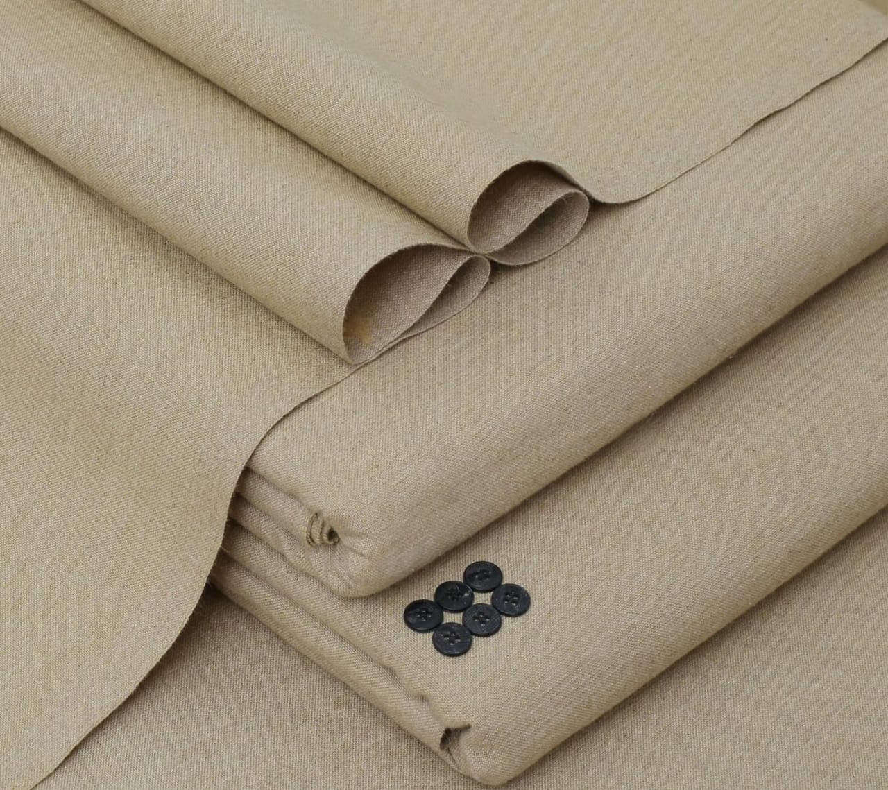 Khaki Beige Loom Khaddar | Men’s Unstitched Khaddar Suits