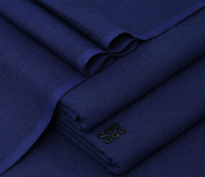 Navy Blue - Khaddi Khaddar | Men’s Unstitched Khaddar Suits