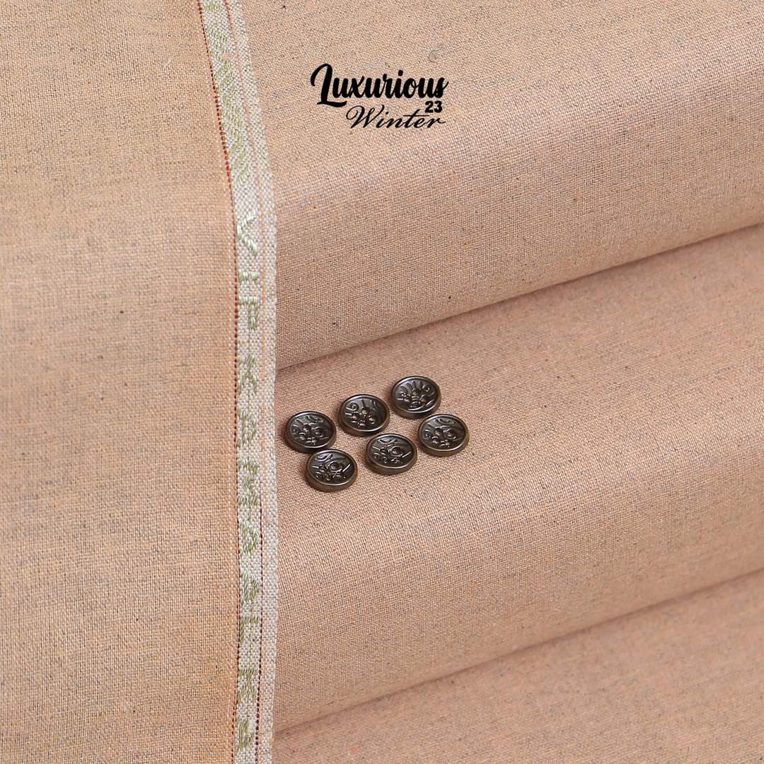 Peach Karandi Khaddar | Men’s Unstitched Khaddar Suits