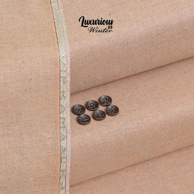 Peach Karandi Khaddar | Men’s Unstitched Khaddar Suits