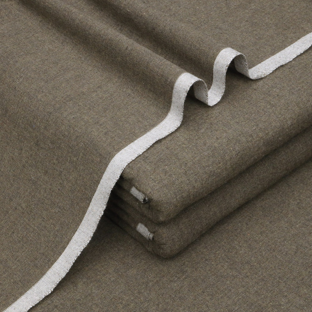 Deep Khaki - Diamond Khaddar | Men’s Unstitched Khaddar Suits