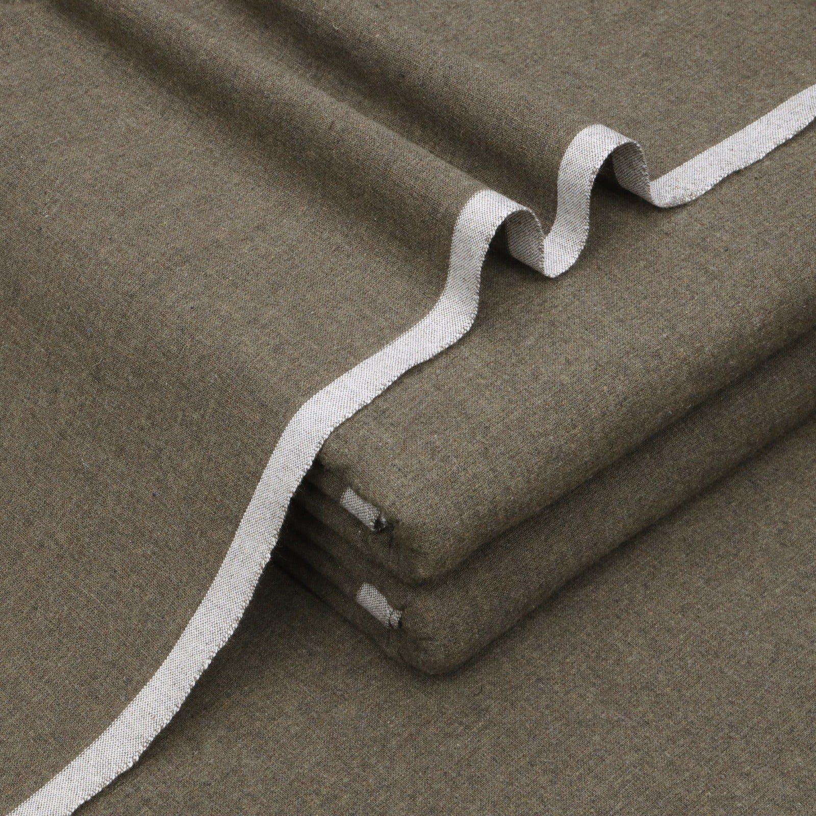 Deep Khaki - Diamond Khaddar | Men’s Unstitched Khaddar Suits